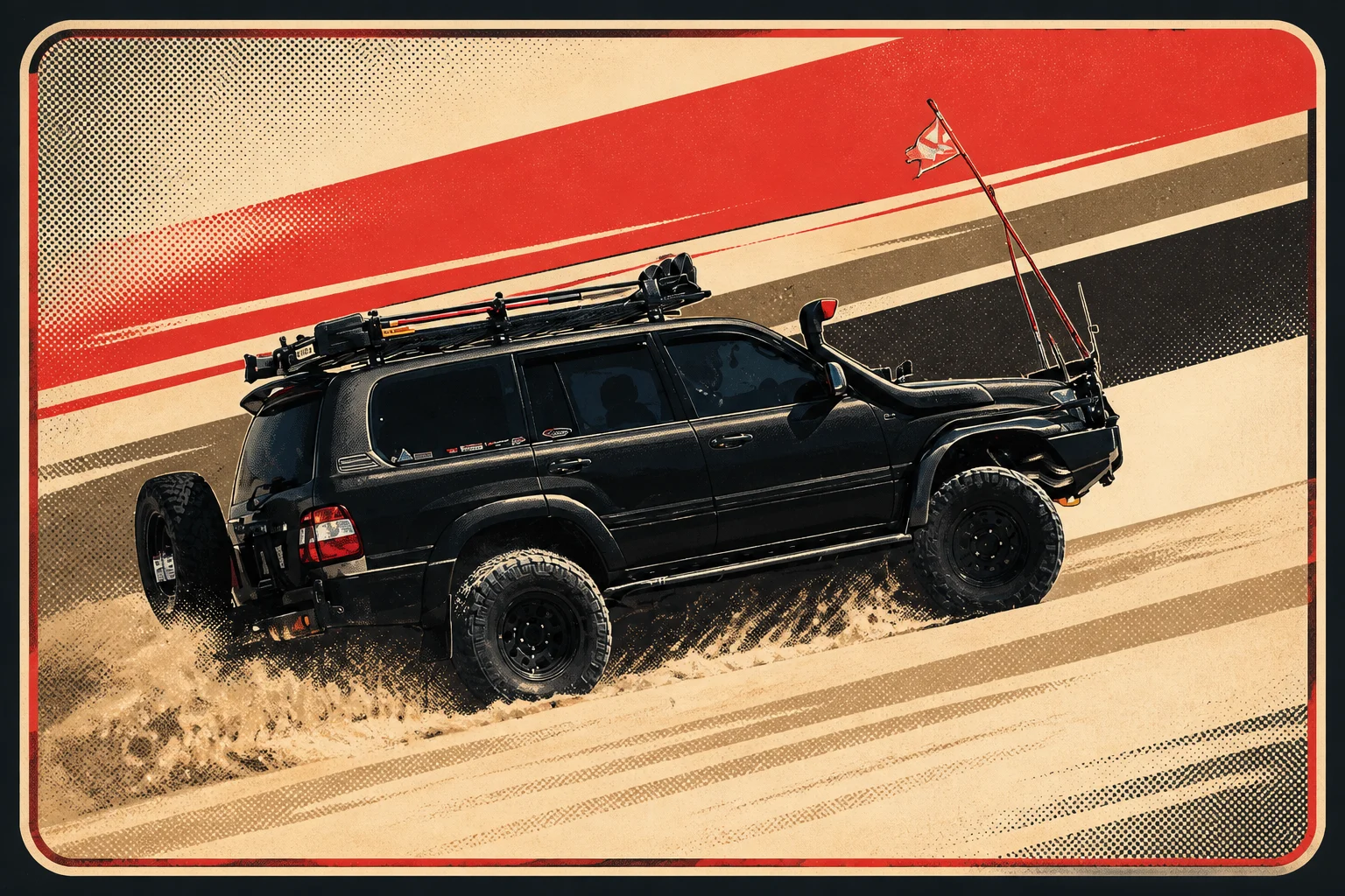 Retro Rally Card RidePop example